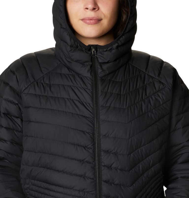 Women's Columbia Powder Lite Mid Jackets Black | Plus Size CA-Z5318